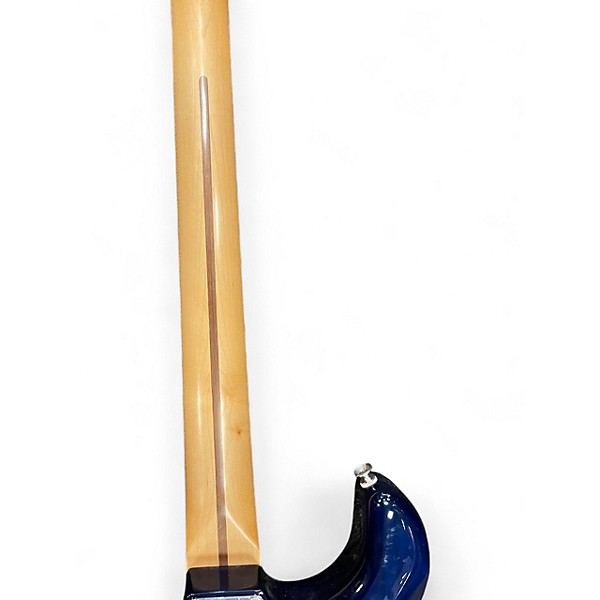 Used Fender  Limited Edition Player Stratocaster® HSS Plus Top Blue Burst Solid Body Electric Guitar