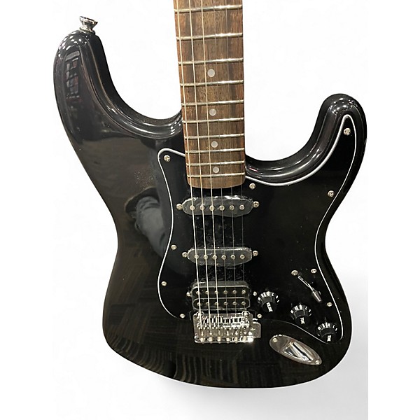 Used Squier Affinity Stratocaster HSS Black Solid Body Electric Guitar