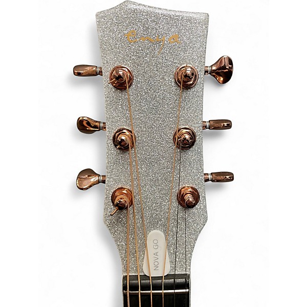 Used Enya NOVA GO SILVER SPARKLE Solid Body Electric Guitar