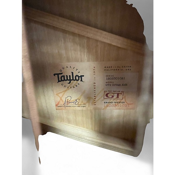 Used Taylor BTE URBAN ASH  Natural Acoustic Electric Guitar