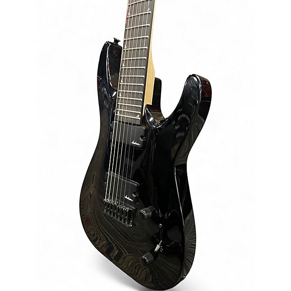Used Jackson JS22-7 Dinky 7 String Black Solid Body Electric Guitar