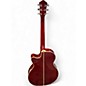 Used Ibanez AEG25E RED QUILTED Classical Acoustic Guitar
