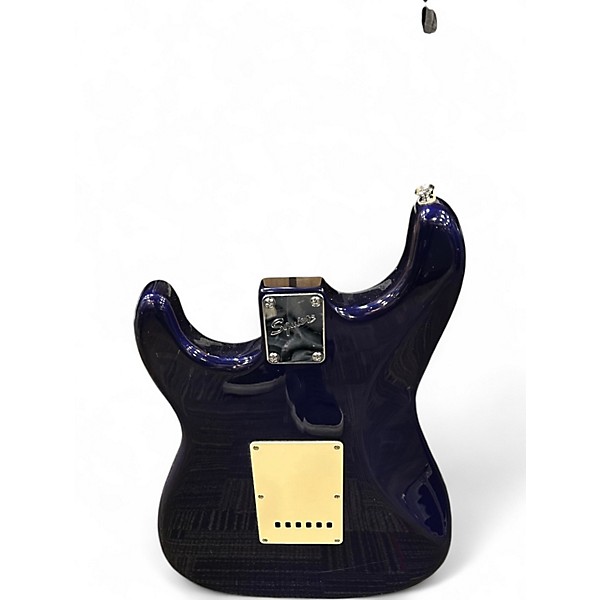 Used 2012 Squier Affinity Stratocaster Blue Solid Body Electric Guitar