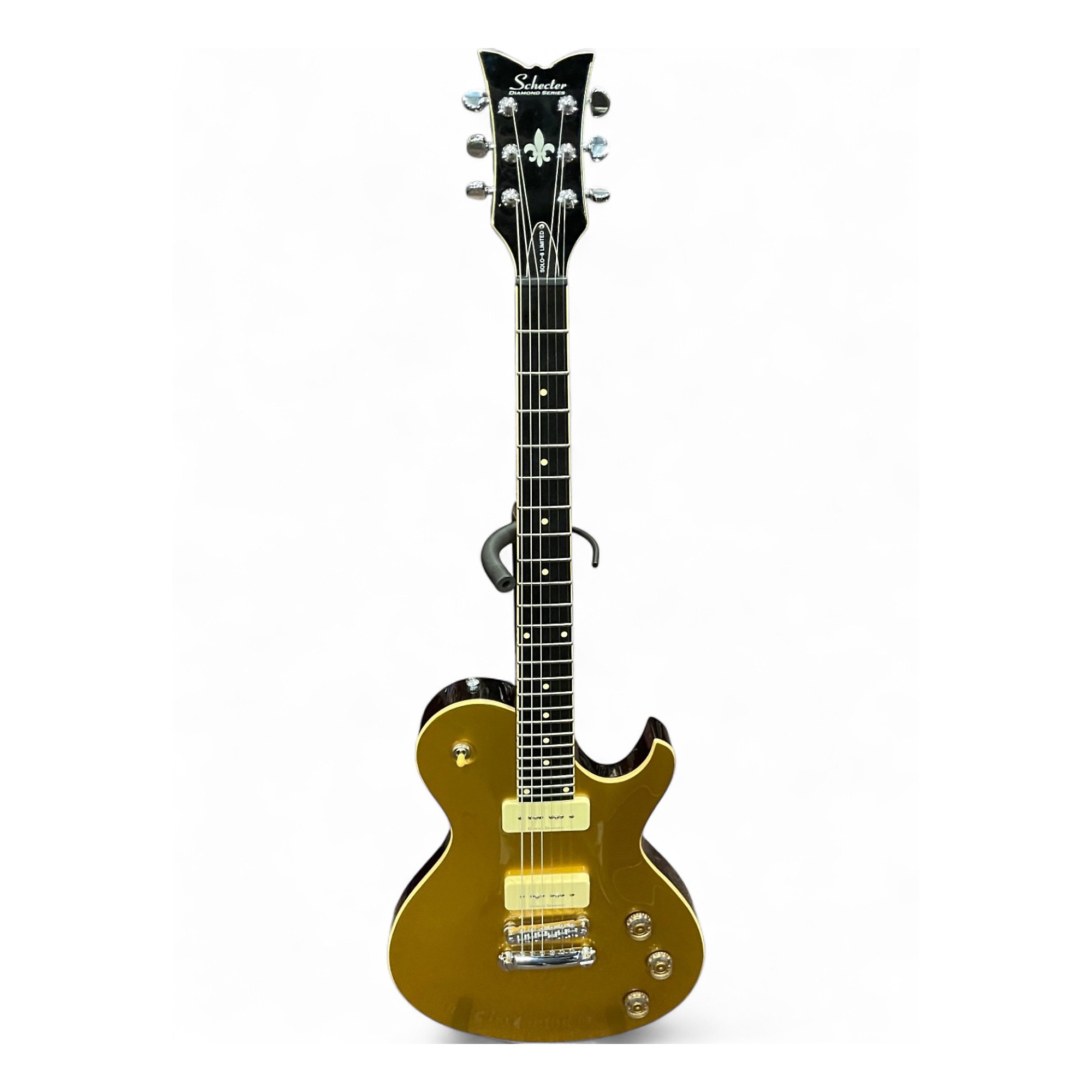 Used Schecter Guitar Research SOLO 6 LIMITED Gold Solid Body