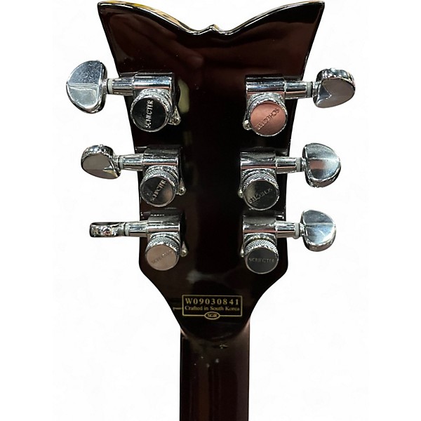 Used Schecter Guitar Research SOLO 6 LIMITED Gold Solid Body Electric Guitar