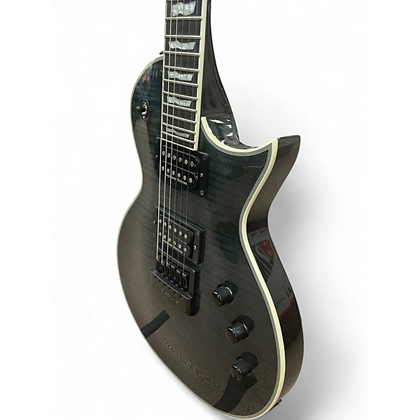 Used ESP LTD EC1000 Evertune SEE THRU BLACK Solid Body Electric Guitar