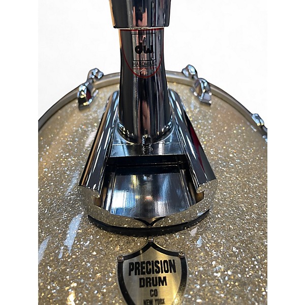 Used PRECISION DRUM CO 5 Piece Keller Maple Broken Glass Drum Kit