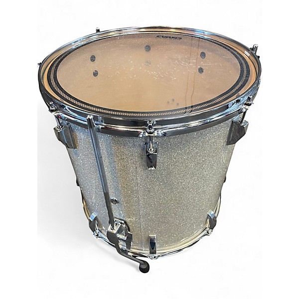 Used PRECISION DRUM CO 5 Piece Keller Maple Broken Glass Drum Kit