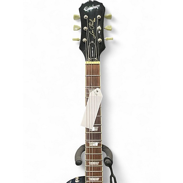 Used Epiphone Les Paul Standard Plus Trans Blue Solid Body Electric Guitar