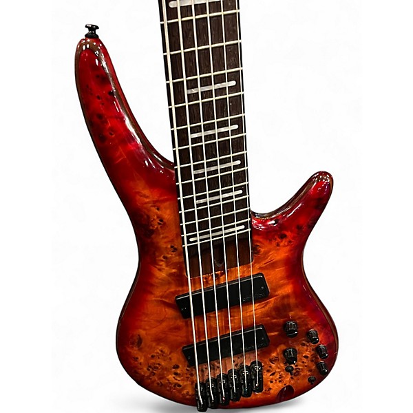 Used Ibanez SRMS806 NATURAL Electric Bass Guitar