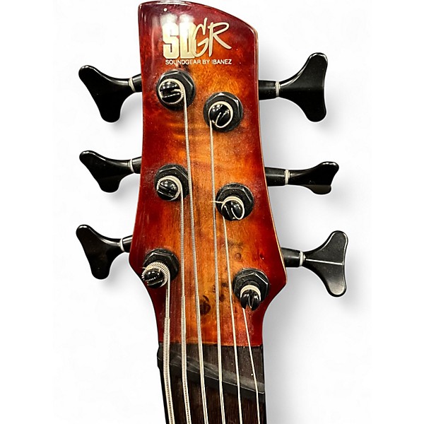 Used Ibanez SRMS806 NATURAL Electric Bass Guitar