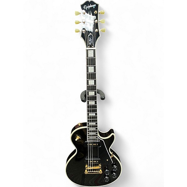 Used Epiphone Les Paul Custom P90 Black Solid Body Electric Guitar
