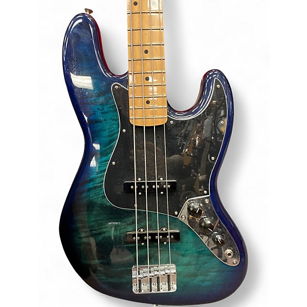 Used Fender Player Jazz Bass Ocean Blue Burst Electric Bass Guitar