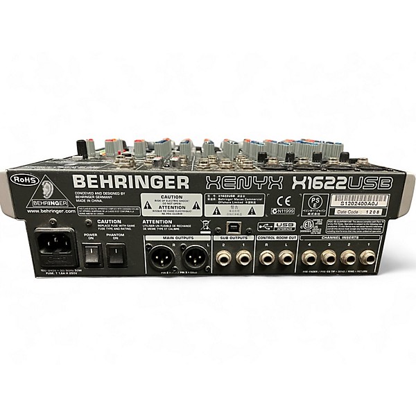 Used Behringer Xenyx X1622USB Unpowered Mixer