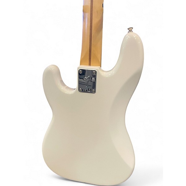 Used 2023 Fender Player Precision Bass Polar White Electric Bass Guitar