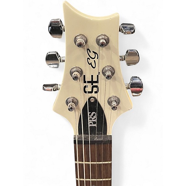 Used PRS SE EG Classic White Solid Body Electric Guitar