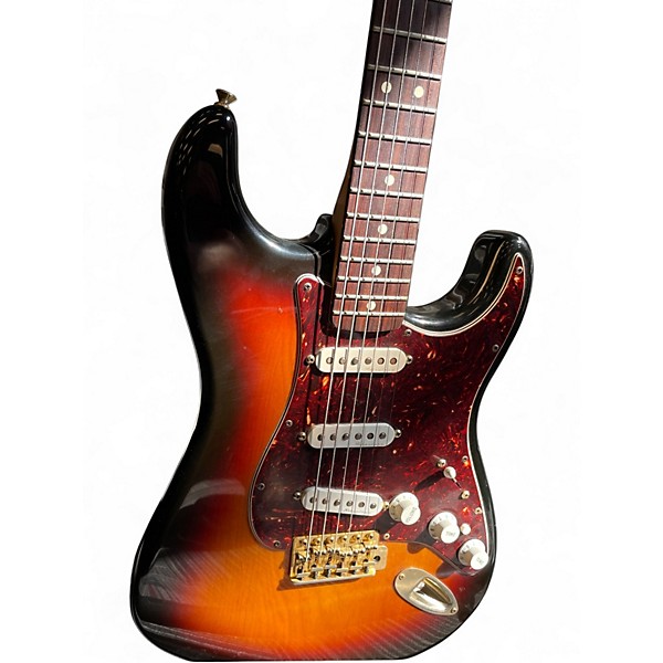 Used Fender Deluxe Stratocaster Sunburst Solid Body Electric Guitar