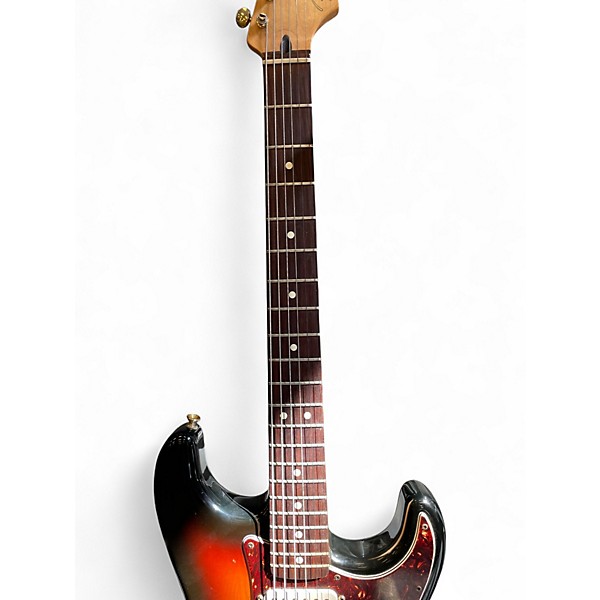 Used Fender Deluxe Stratocaster Sunburst Solid Body Electric Guitar