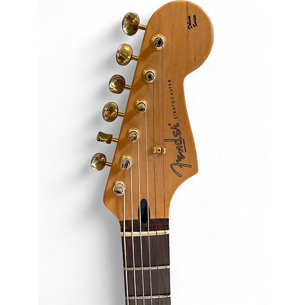 Used Fender Deluxe Stratocaster Sunburst Solid Body Electric Guitar