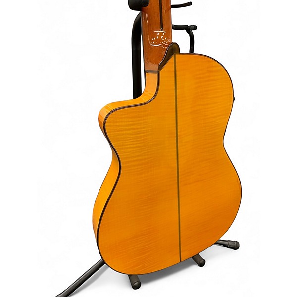 Used 2008 Cordoba 55FCE Thinbody Flamenco Natural Classical Acoustic Electric Guitar