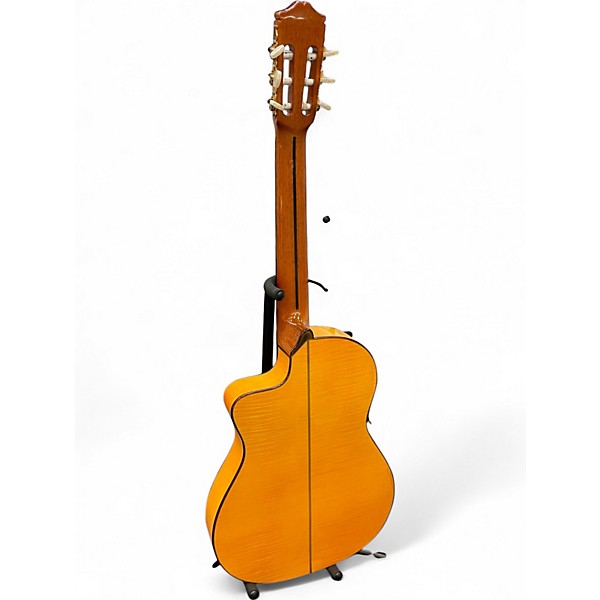 Used 2008 Cordoba 55FCE Thinbody Flamenco Natural Classical Acoustic Electric Guitar