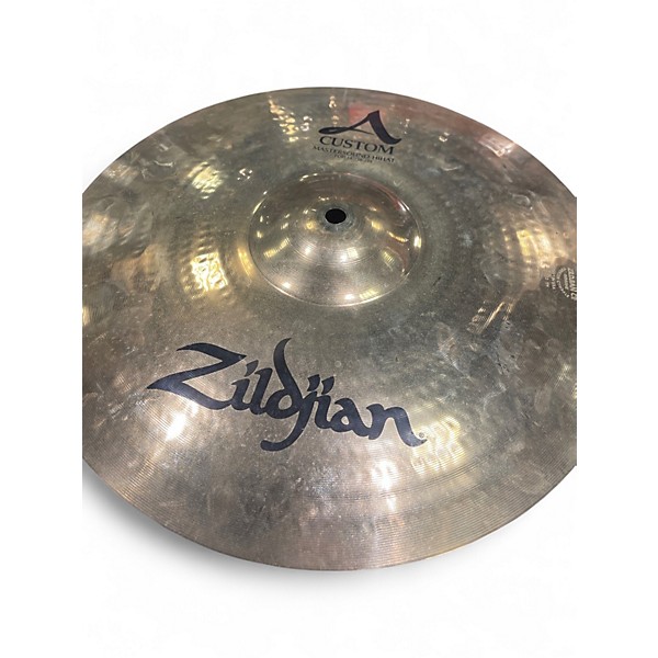 Used Zildjian 14in A Custom Hi Hat Top Cymbal