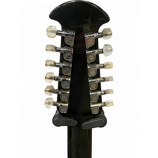 Vintage 1978 Ovation Preacher Deluxe 12 Black Solid Body Electric Guitar