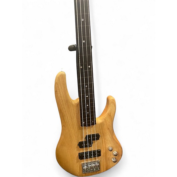 Used F Brock Fretless Bass Natural Electric Bass Guitar