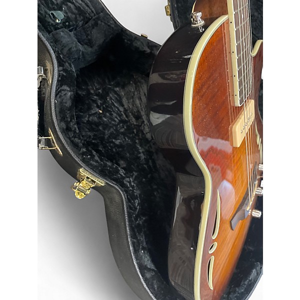 Used Crafter Guitars SAT TMVS  NATURAL SUNBURST  Hollow Body Electric Guitar