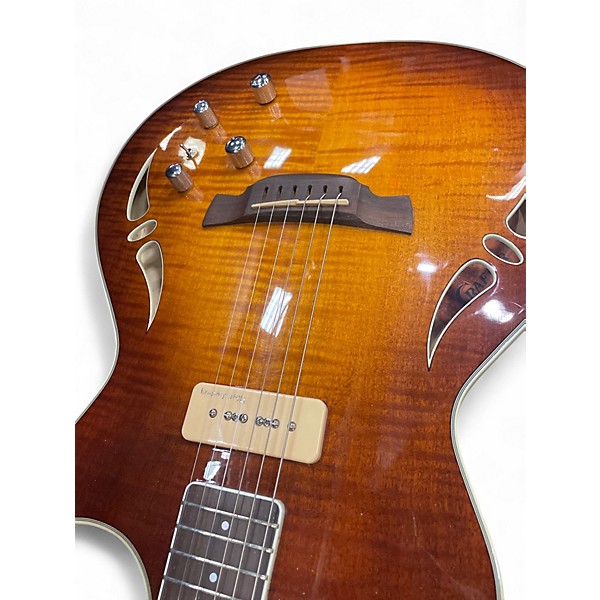 Used Crafter Guitars SAT TMVS  NATURAL SUNBURST  Hollow Body Electric Guitar