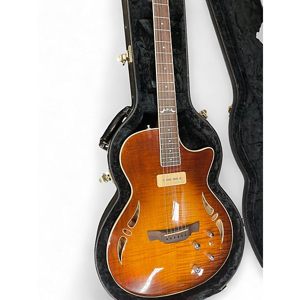 Used Crafter Guitars SAT TMVS  NATURAL SUNBURST  Hollow Body Electric Guitar