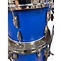 Used Remo 3 Piece GOLD CROWN FIBERGLASS Blue Drum Kit