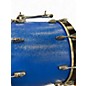 Used Remo 3 Piece GOLD CROWN FIBERGLASS Blue Drum Kit