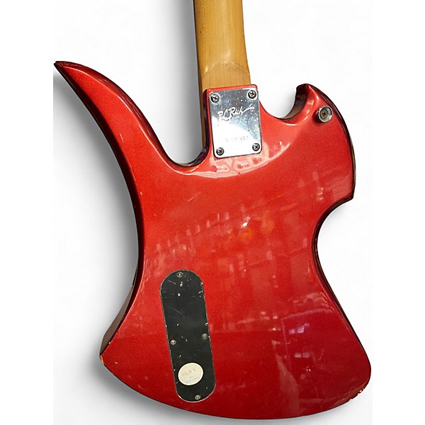 Used B.C. Rich Bronze Series Mockingbird Metallic Red Solid Body Electric Guitar