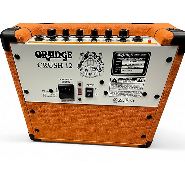 Used Orange Amplifiers Crush 12 Guitar Combo Amp