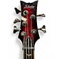 Used Schecter Guitar Research Stiletto Extreme 5 String Candy Red Burst Electric Bass Guitar