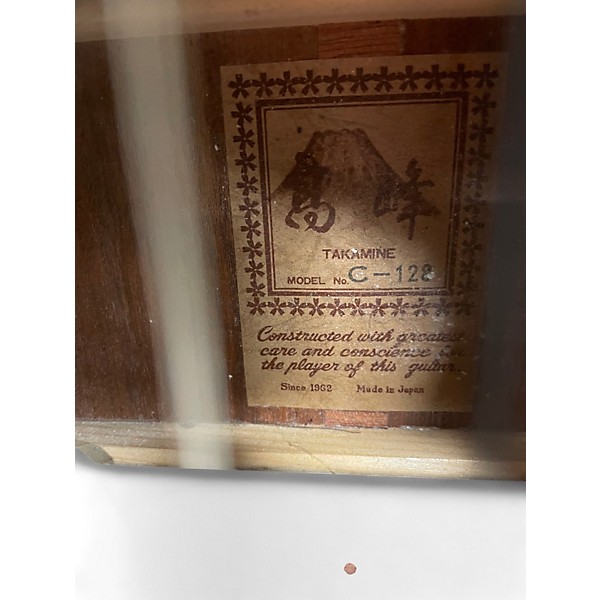 Used Takamine C128 Natural Classical Acoustic Guitar