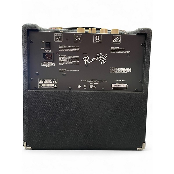 Used Fender Rumble 15 15W 1X8 Bass Combo Amp