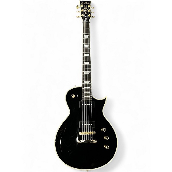 Used 2024 Harley Benton H3 P90'S Black Solid Body Electric Guitar