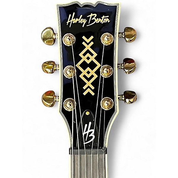 Used 2024 Harley Benton H3 P90'S Black Solid Body Electric Guitar