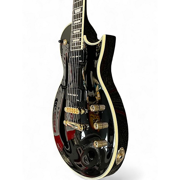 Used 2024 Harley Benton H3 P90'S Black Solid Body Electric Guitar