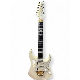 Used Ibanez JEM7VP Alpine White Solid Body Electric Guitar