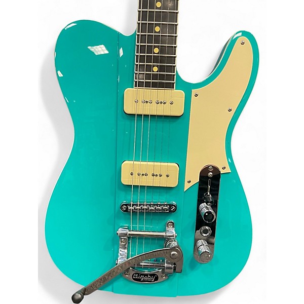 Used Reverend Greg Koch Gristle 90 Turquoise Solid Body Electric Guitar