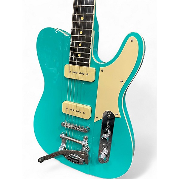 Used Reverend Greg Koch Gristle 90 Turquoise Solid Body Electric Guitar