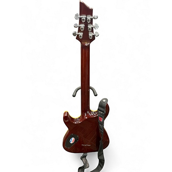 Used Schecter Guitar Research C1 Plus CHERRY BURST Solid Body Electric Guitar