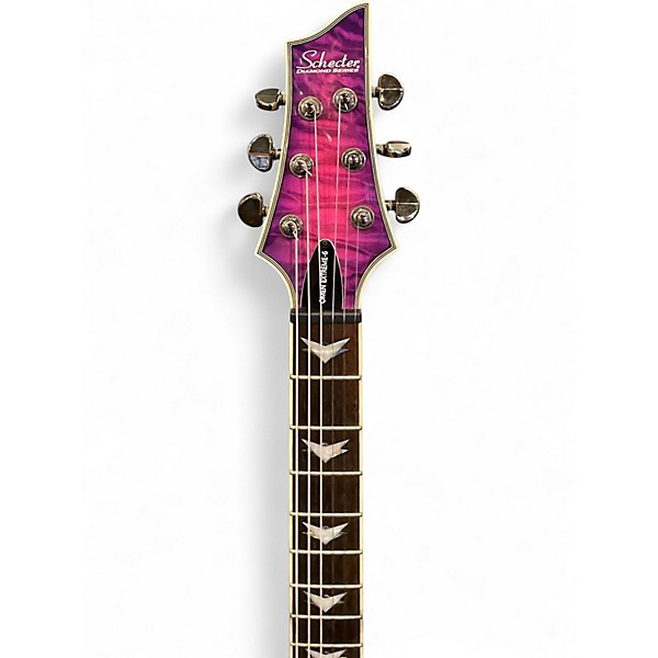 Used 2021 Schecter Guitar Research Omen Extreme 6 MAGENTA Solid Body Electric Guitar