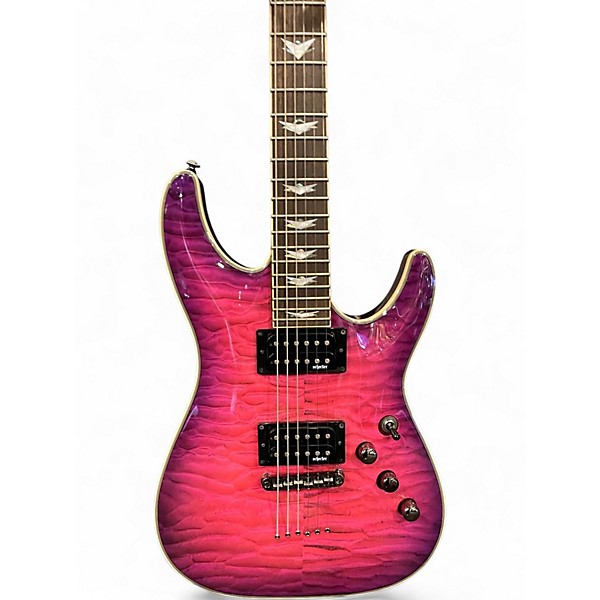 Used 2021 Schecter Guitar Research Omen Extreme 6 MAGENTA Solid Body Electric Guitar