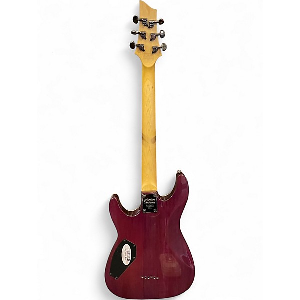 Used 2021 Schecter Guitar Research Omen Extreme 6 MAGENTA Solid Body Electric Guitar