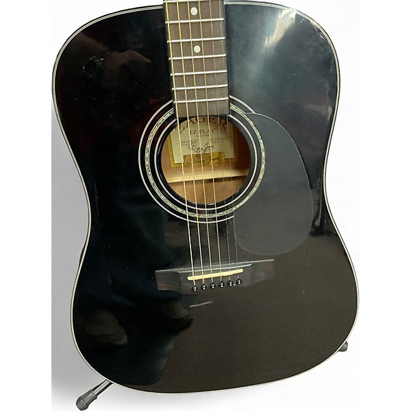 Used Zager ZAD-20E Black Acoustic Electric Guitar