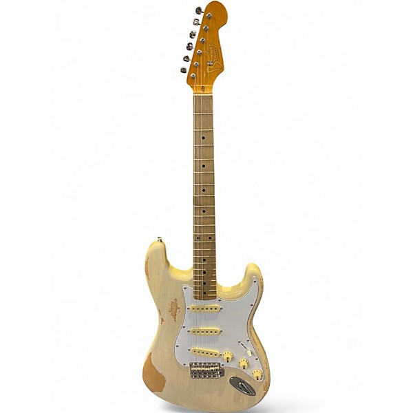 Used Berly S WHITE Solid Body Electric Guitar